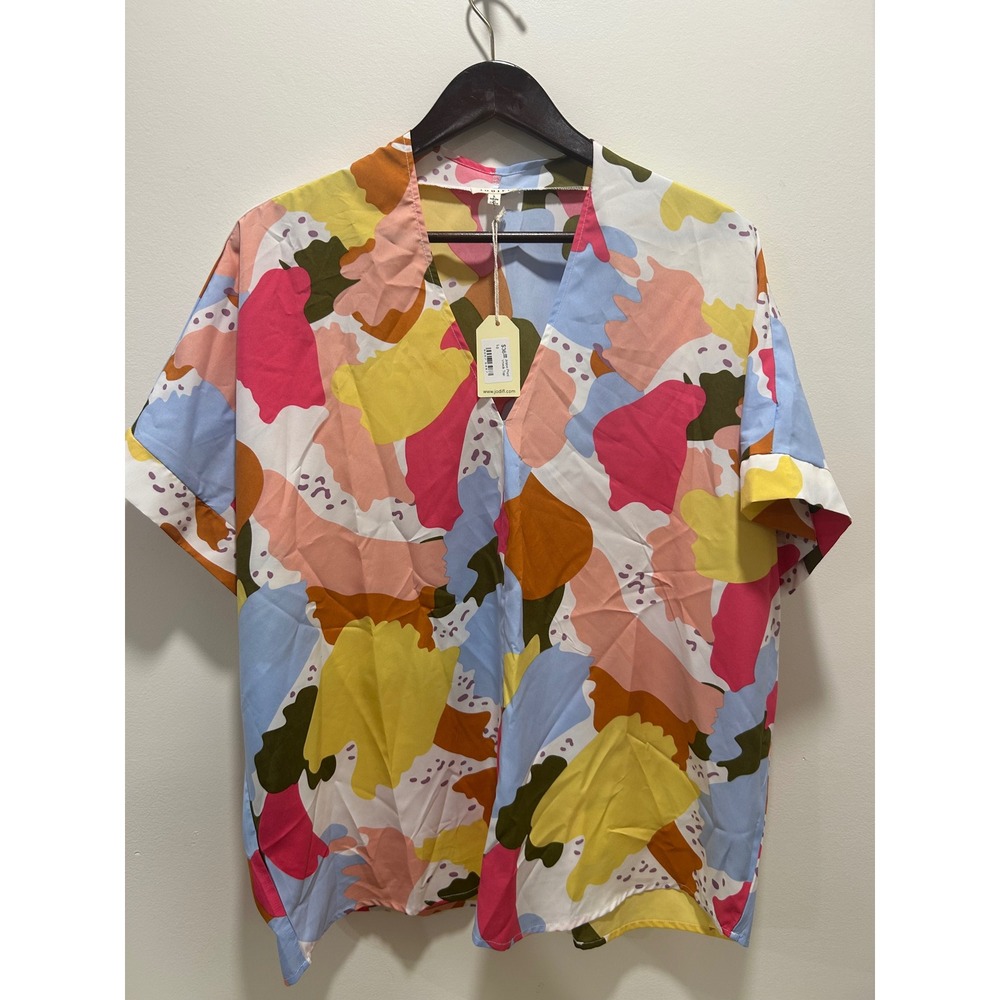 Jodifl size large multi color blouse